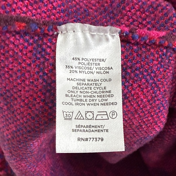 Ann Taylor Paisley Sweater - Pink and Blue - Picture 4 of 4